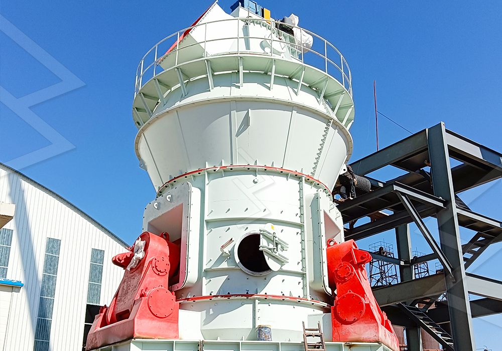 Lime grinding process in vertical mill