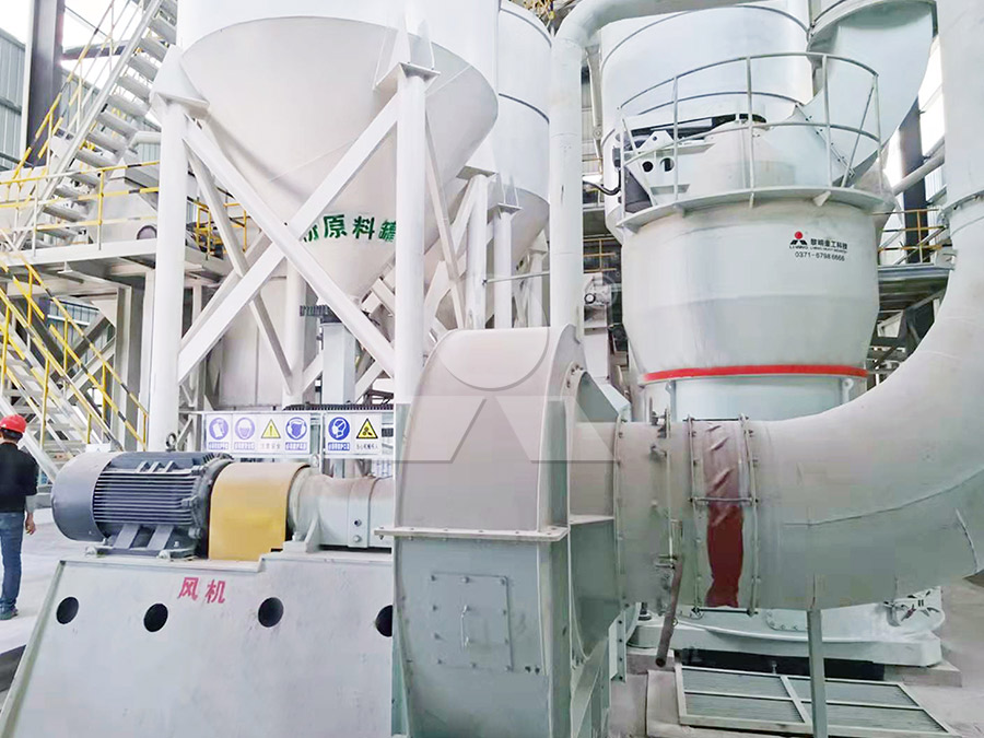 Talc grinding mill in operation
