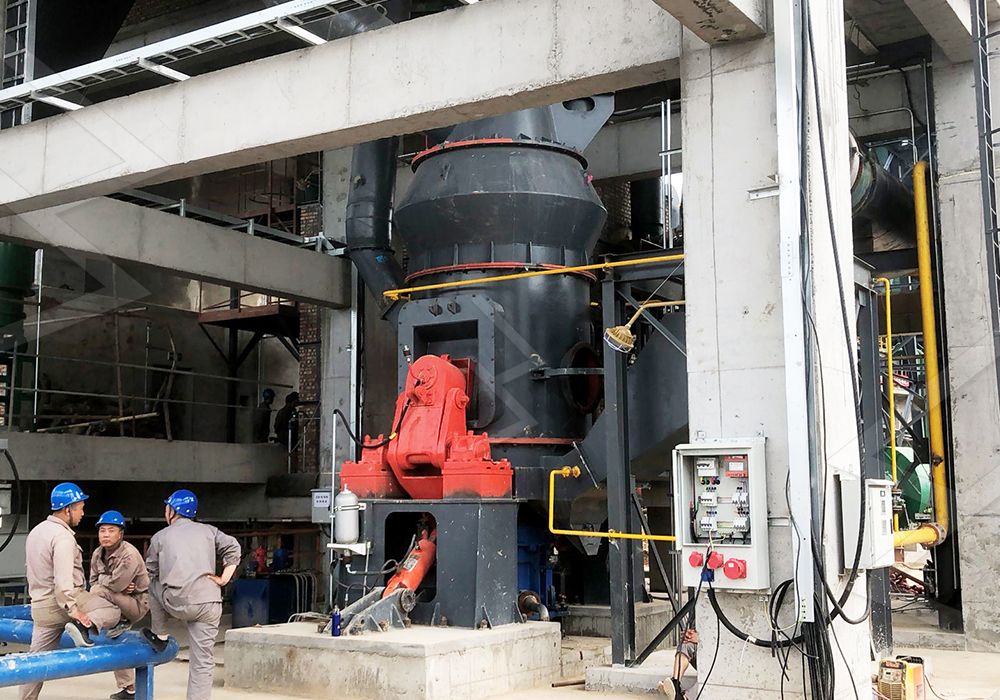 Vertical mill grinding principle
