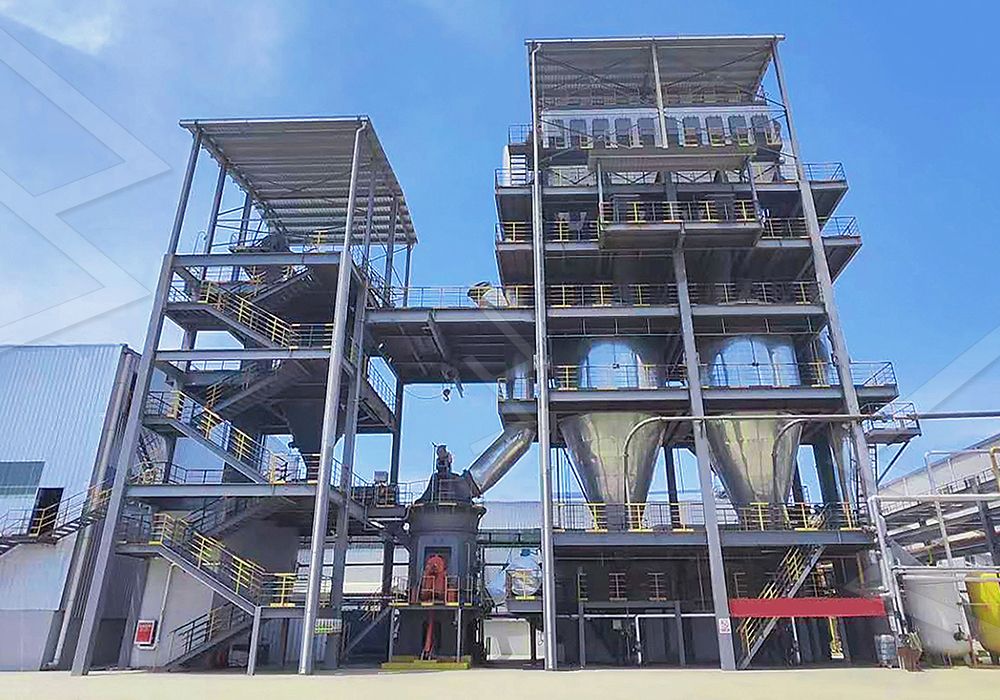 Vertical mill grinding process