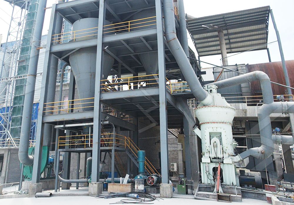 Vertical roller mill housing for coal tar grinding