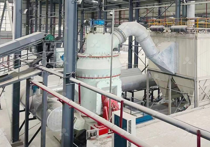 Working flow of vertical mill for ore